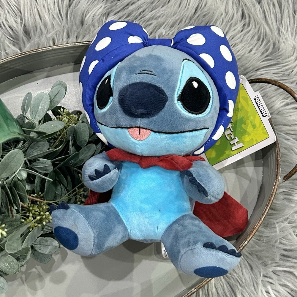 DISNEY Lilo & Stitch, STITCH 9" Plush, Laundry Stitch Phunny Plush